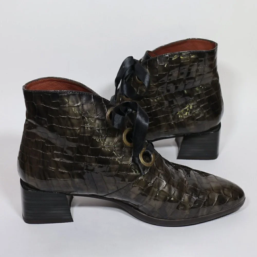 Hispanitas Faux Snake Skin Boots - Picture 4 of 6